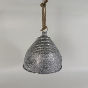 H54748 Campana de Metal Plateada