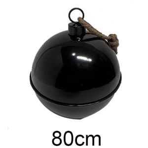 H52856 Esfera Negro Brillante con Cuerda
